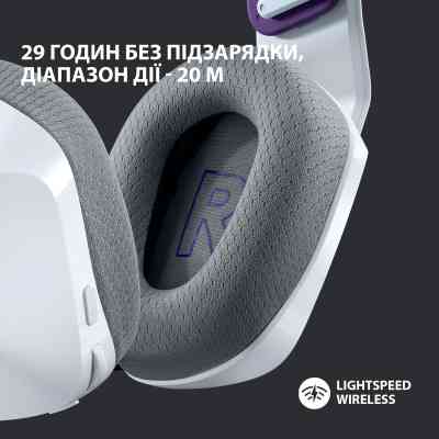 Навушники Logitech G733 Lightspeed Wireless RGB Gaming Headset White (981-000883) Вінниця