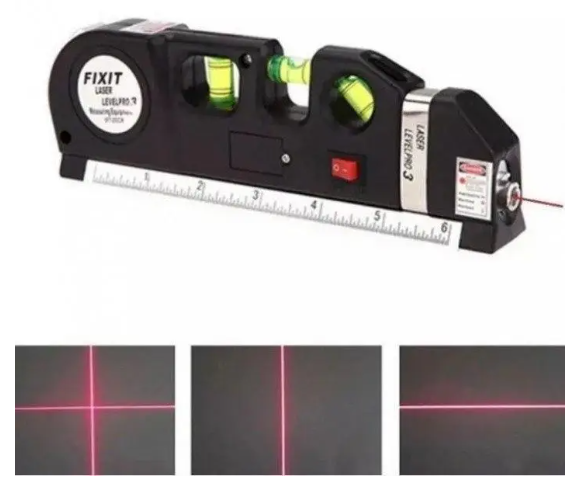 Лазерний рівень із вбудованою рулеткою FIXIT Laser Level Pro 3 4в1 рулетка лінійка 13793 Одеса - фото 10