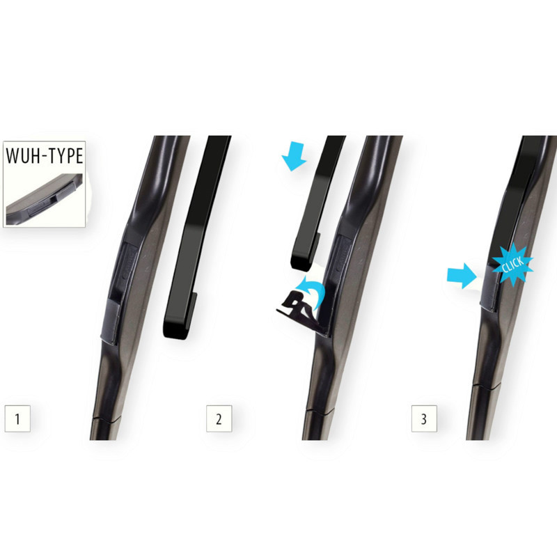Щітка oximo hybrid 600мм під гак 9мм двірника Мукачево - фото 5