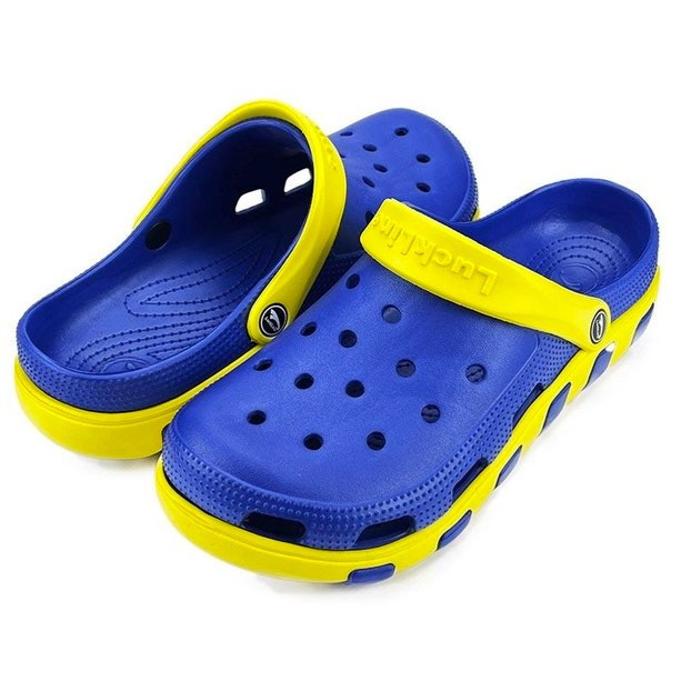 Чоловічі капці CROC$ Жовто-блакитні Крокси Шльопанці Сині (розміри: 40,41,42) Дніпро - фото 2