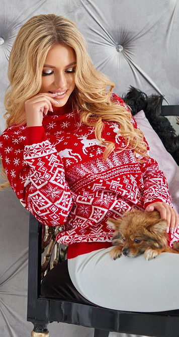 Светр з оленями (44) Київ - фото 1