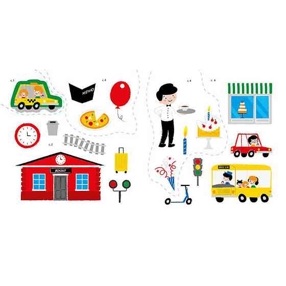 Развивающая книжка Мои первые слова В городе 1829006 с наклейками Винница