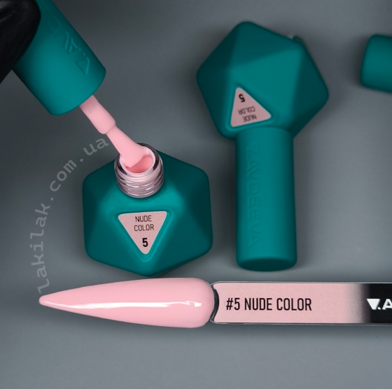Гель-лак Victoria Avdeeva Nude Color №5 (насичений теплий рожево-бежевий) 12 мл HEMA & TPO FREE Херсон