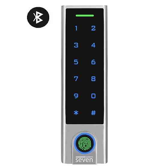 Биометрический контроллер доступа Bluetooth с клавиатурой SEVEN CR-7477BF MIFARE Киев