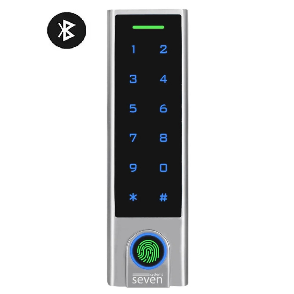 Біометричний контролер доступу Bluetooth із клавіатурою SEVEN CR-7477BF MIFARE Київ - фото 1