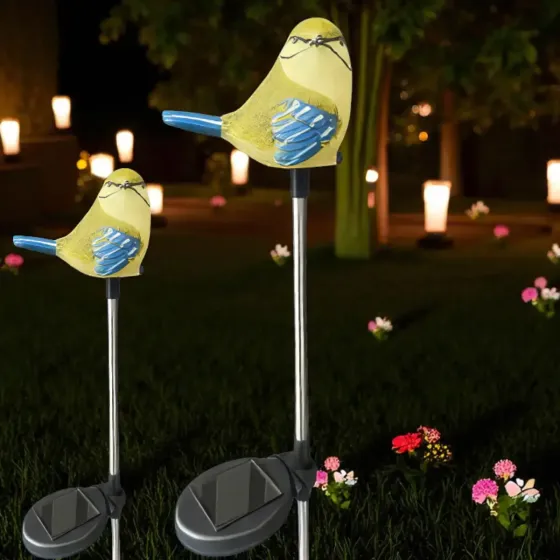 Садовый светильник на солнечной батарее 1шт, Птица / Декоративный фонарь / Уличный светильник на аккумуляторе Коломия