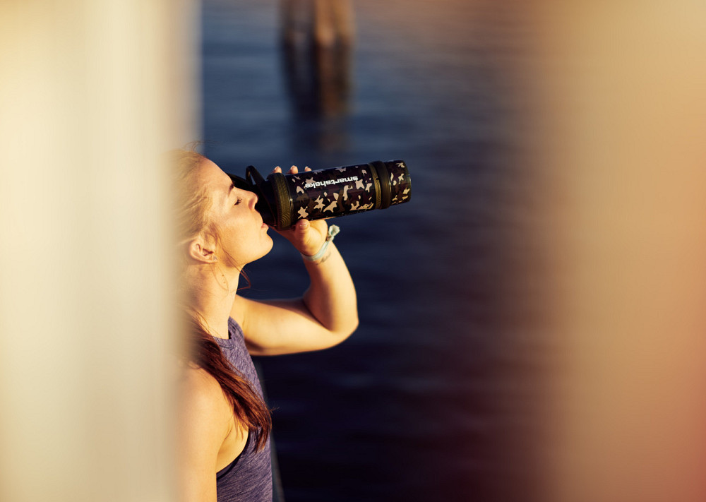 Шейкер спортивный для воды и спортивного питания цвет зеленый камуфляж SmartShake Revive 750ml Camo Green Киев - изображение 10