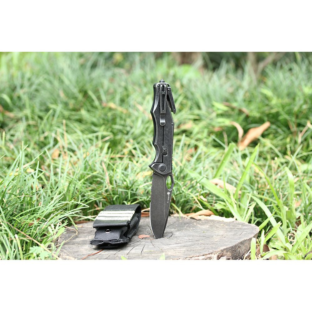 Ніж складаний мисливський Ruike M195, (10.8 см) D2 / G10 чорний Київ - фото 13