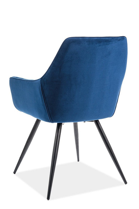 Стілець CHERRY VELVET чорний каркас/синій BL.86 Київ - фото 15