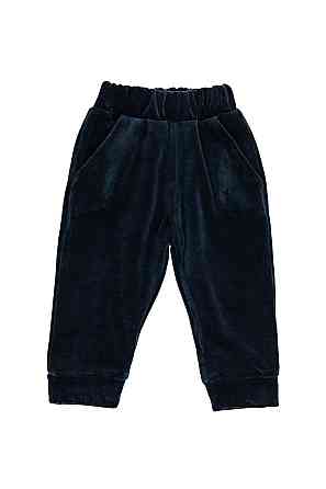 Костюм для малышей двухпредметный, велюр темно-синий топ Крохатушка одяг Киев