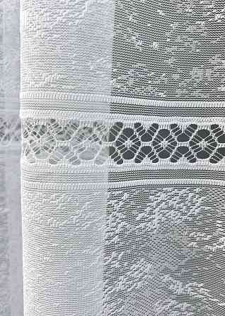 Тюль VR-Textil 2008т Жакард Білий 500х170 см (42-1184) Київ