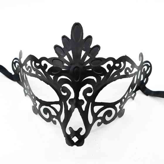 Маска карнавальна на лице пластиекова one size чорний Київ