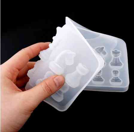 Молд силиконовый Шахматы 224 на 85 мм серый Киев