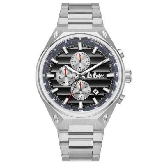 Чоловічий водостійкий наручний годинник Lee Cooper Ice (Сріблястий) Вінниця