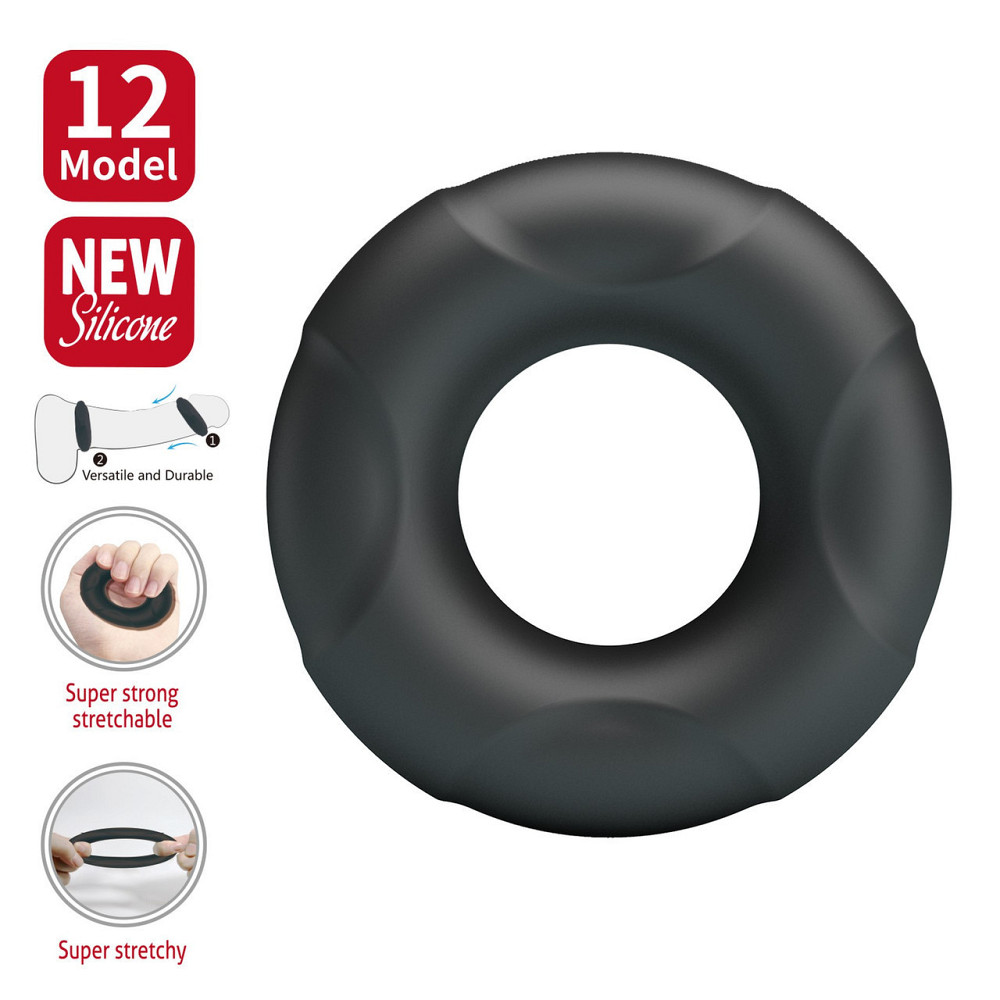 Ерекційне кільце Crazy Bull №12 - Arvel super soft silicone, BI-210350 Sex Aura Київ - фото 2