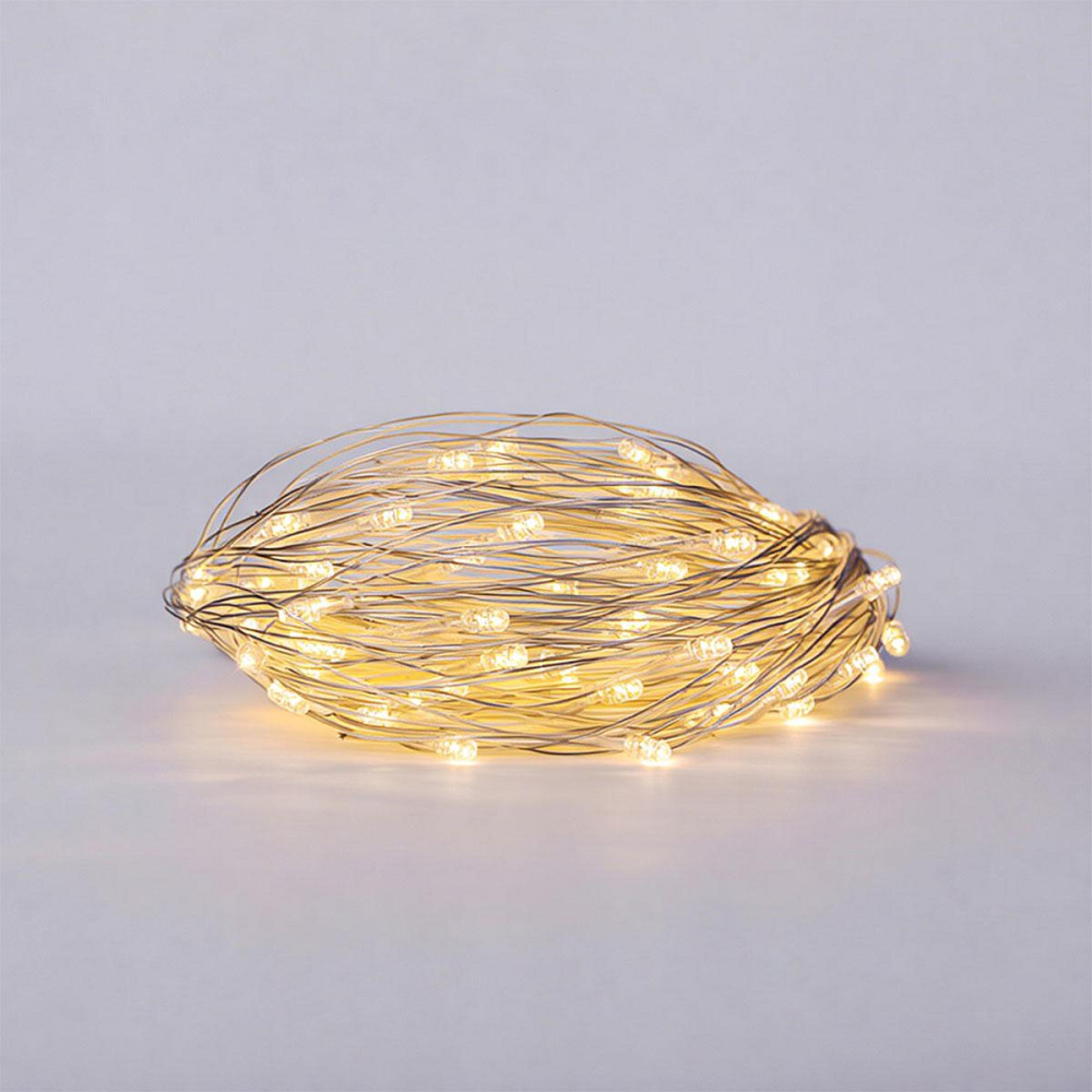 Garlando Новорічна гірлянда штора 2х2 м 80 LED кімнатна білий провід Жовтий ZWM2280LEDY Коломия - фото 1