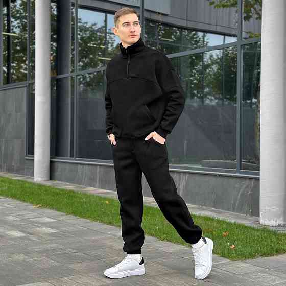 Спортивний костюм зимовий чоловічий чорний Pobedov Grand ЗИМА Київ