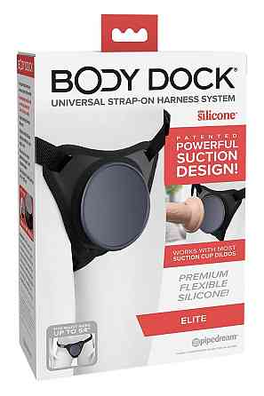 Трусики для страпону Pipedream Body Dock Elite чорні Sex Aura Київ