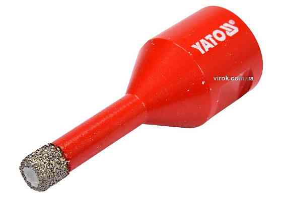 Свердло по кераміці і гресу в сух. і мокр YATO: Ø=8мм з алмаз пругом, до шліфмашин. кріплен-М14[100] Одеса