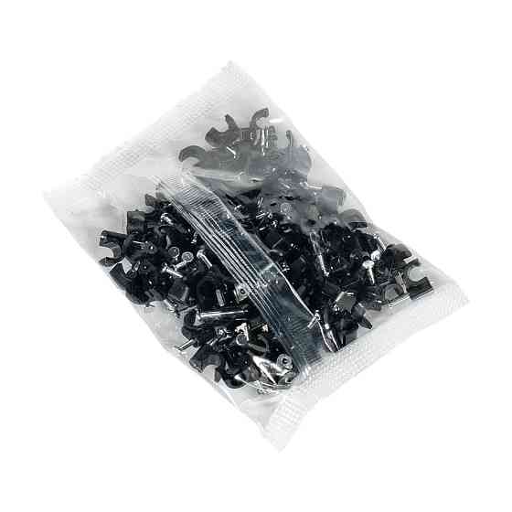 Скоба з цвяхом E-NET 5 мм чорна, 100 штук (94-00321) Київ
