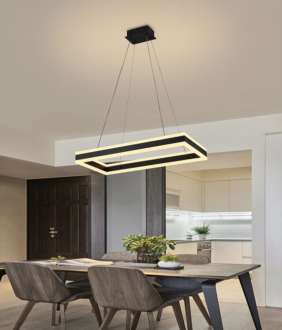 VALESO Стельова світлодіодна люстра (Чорний) Київ - фото 2