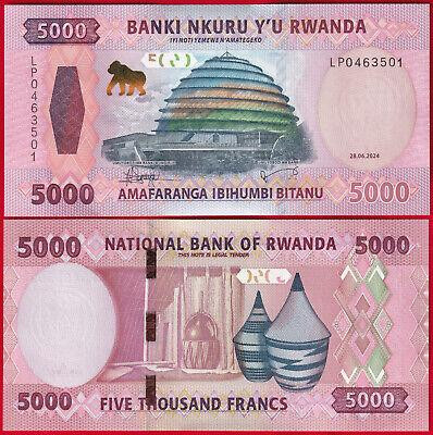Руанда/Rwanda 5000 Francs 2024 Pick 45 UNC Полтава - фото 1