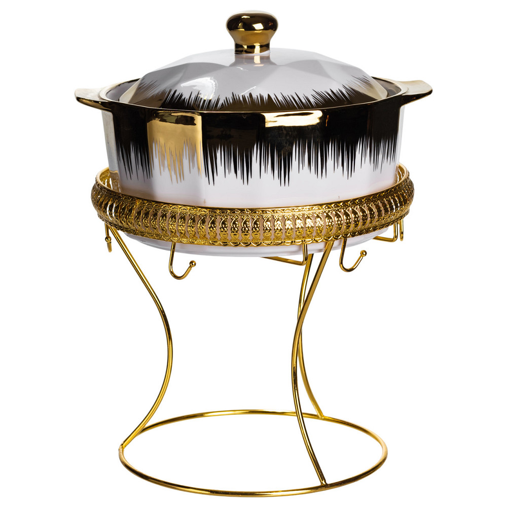 Yiwu Суповий сервіз на 6 персон супниця 2 (л) на підставці з бульйонницями 300 (мл) тарілки для Коломия - фото 5