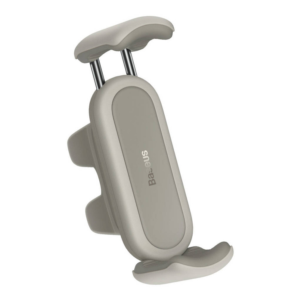 Автомобільне кріплення для смартфона 4.7-6.7" Steel Cannon 2 (На решітку) Baseus Кремово-Біле Винница - изображение 3