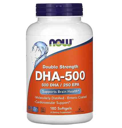 Рыбий жир, двойная сила (DHA-500) 180 капсул Київ