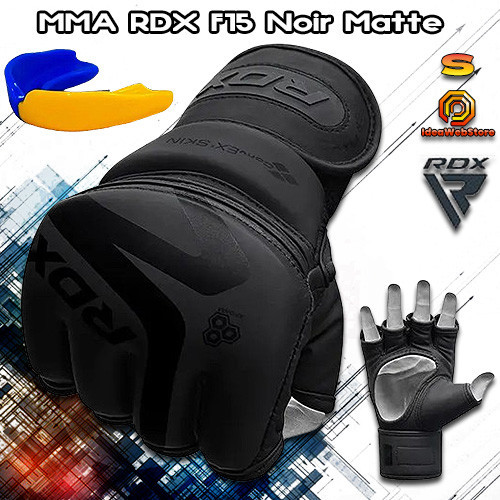 Перчатки для ММА смешанных единоборств рукопашного боя ММА RDX F15 Noir Matte Black размер S Киев - изображение 11