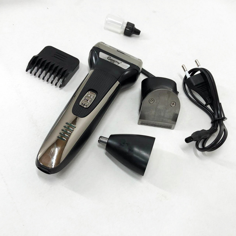 Профессиональная электробритва с насадками GEMEI GM-598, Електробритва для бритья OJ-27 Львов - изображение 8