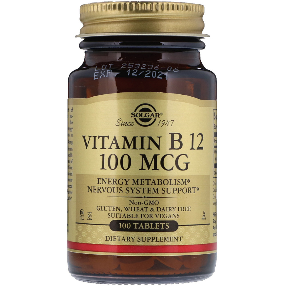 Витамин В12 (Vitamin B12) 100 мкг 100 таблеток Киев - изображение 1