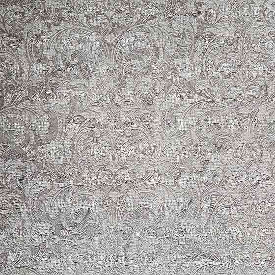 Шпалери метрові вінілові на флізелін Yuanlong Samsara східний малюнок вензелі завитки сірі сріблясті 3д Київ