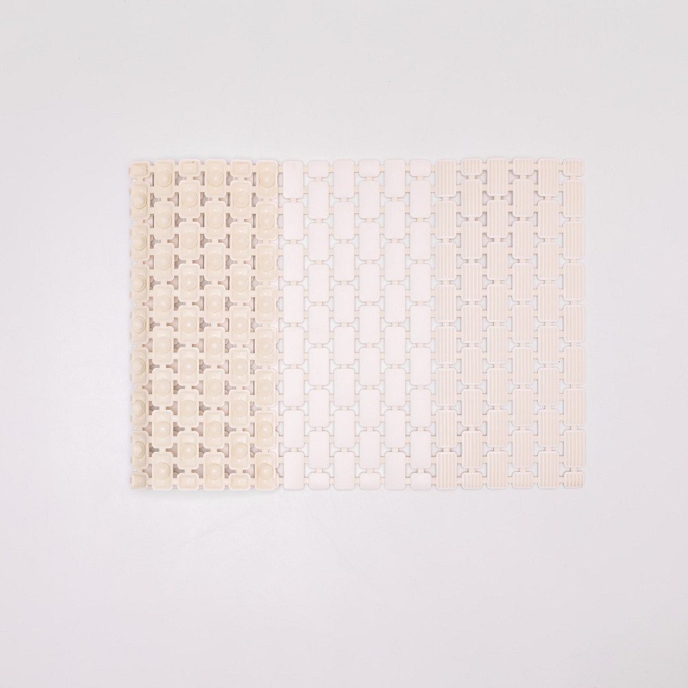 Yiwu Килимок для душу із полівінілхлориду на присосках 73×40 см Білий HP-42-8W Коломия - фото 3