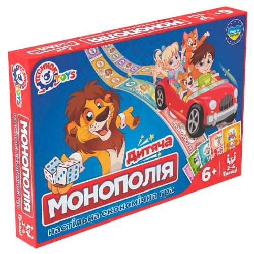 Настільна гра економічна "Дитяча монополія" Технок 0755 Житомир