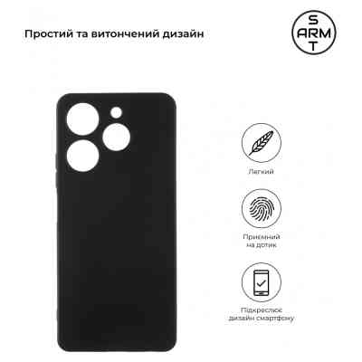 Чохол до планшета Armorstandart Matte Slim Fit Tecno Spark 10 Pro (KI7) Camera cover Black (ARM67819) Вінниця