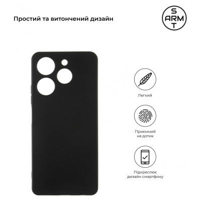 Чехол для планшета Armorstandart Matte Slim Fit Tecno Spark 10 Pro (KI7) Camera cover Black (ARM67819) Винница - изображение 3