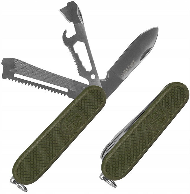 Багатофункціональний Складаний Ніж - Мультитул 7в1 Mil-Tec від Sturm (15340000) Нержавіюча сталь Нововолинськ - фото 1