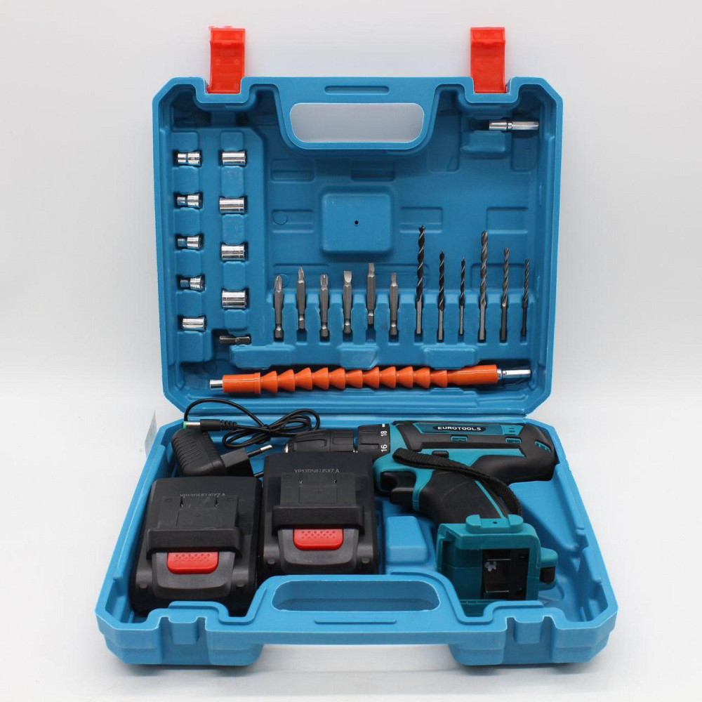 Акумуляторний шуруповерт з набором біт, 2 акумулятори 24V, в кейсі / Міні шуруповерт акумуляторний Київ - фото 9