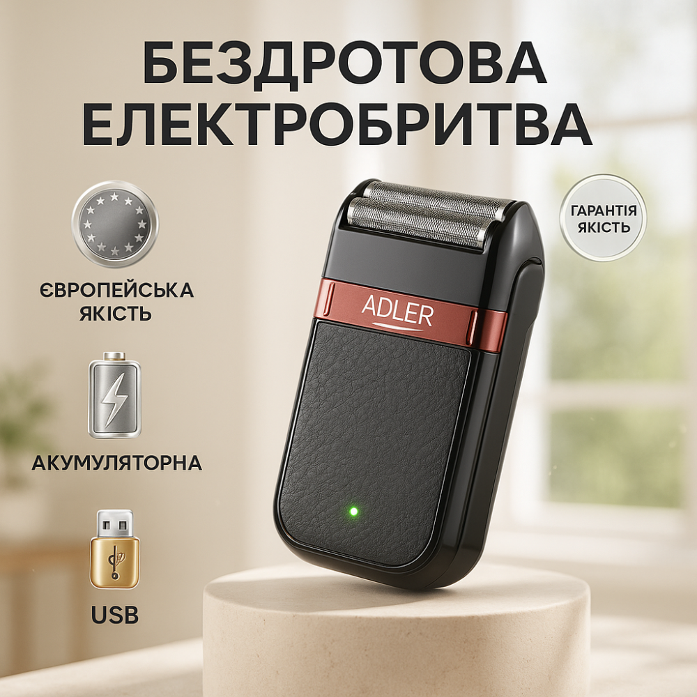 Електрична бритва для догляду за бородою, Чоловіча електрична акумуляторна електробритва HF-57 Львів - фото 11