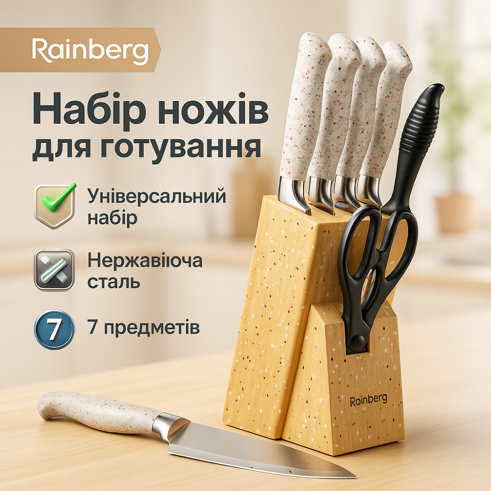 Кухонный набор ножей для нарезки, Набор хороших качественных кухонных ножей, Кухонный нож универсальный IC-99 Львов - изображение 10