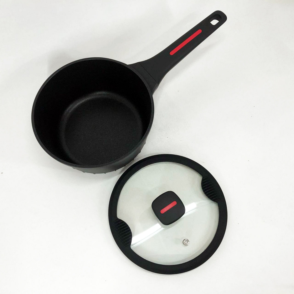 Сковорода з індукційним дном Magio, Сковорода індукційна з антипригарним покриттям LA-55 Львів - фото 12