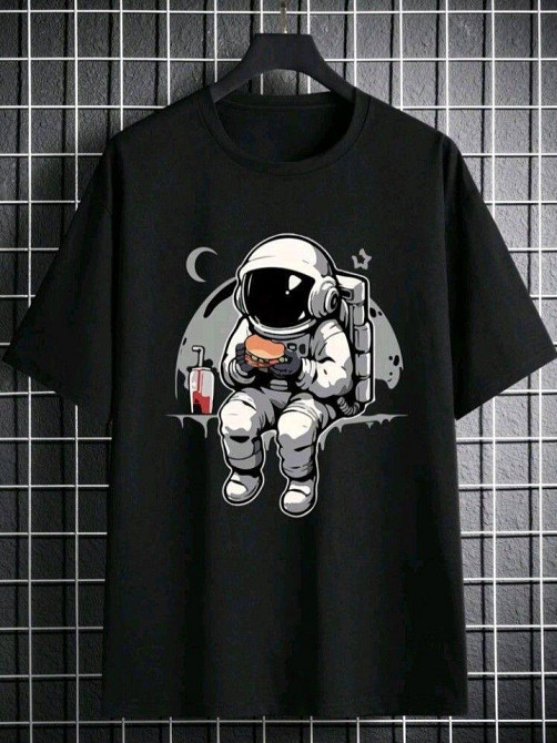 Футболка чоловіча с принтом  48 Чорний 2664093604 Дніпро - фото 1