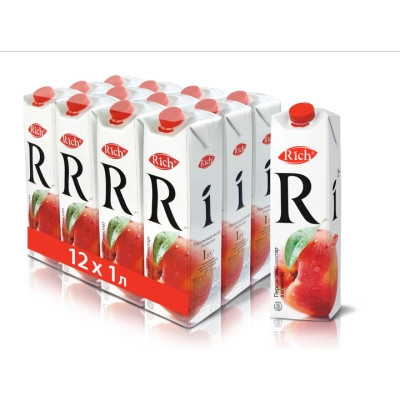 Сік Rich Персиковий нектар з м'якоттю 1 л (4820039352705) Вінниця - фото 4