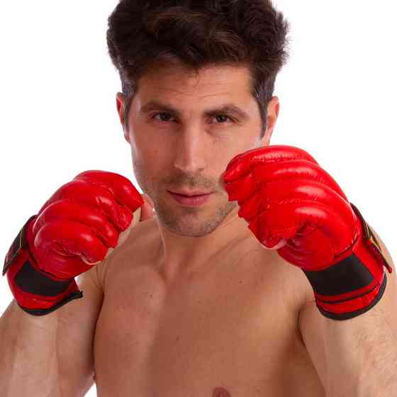 Снарядні рукавички шкіряні ZELART ZB-4011 розмір M-XL кольори в асортименті Рукавички для боксу та єдиноборств Київ