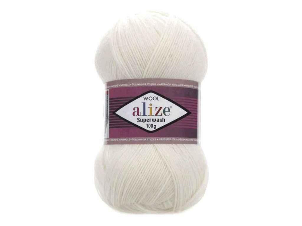 Пряжа Superwash Comfort арт.01 5шт/уп серый 25% полиамид 75% шерсть 100г 420м ТМ ALIZE Киев - изображение 1