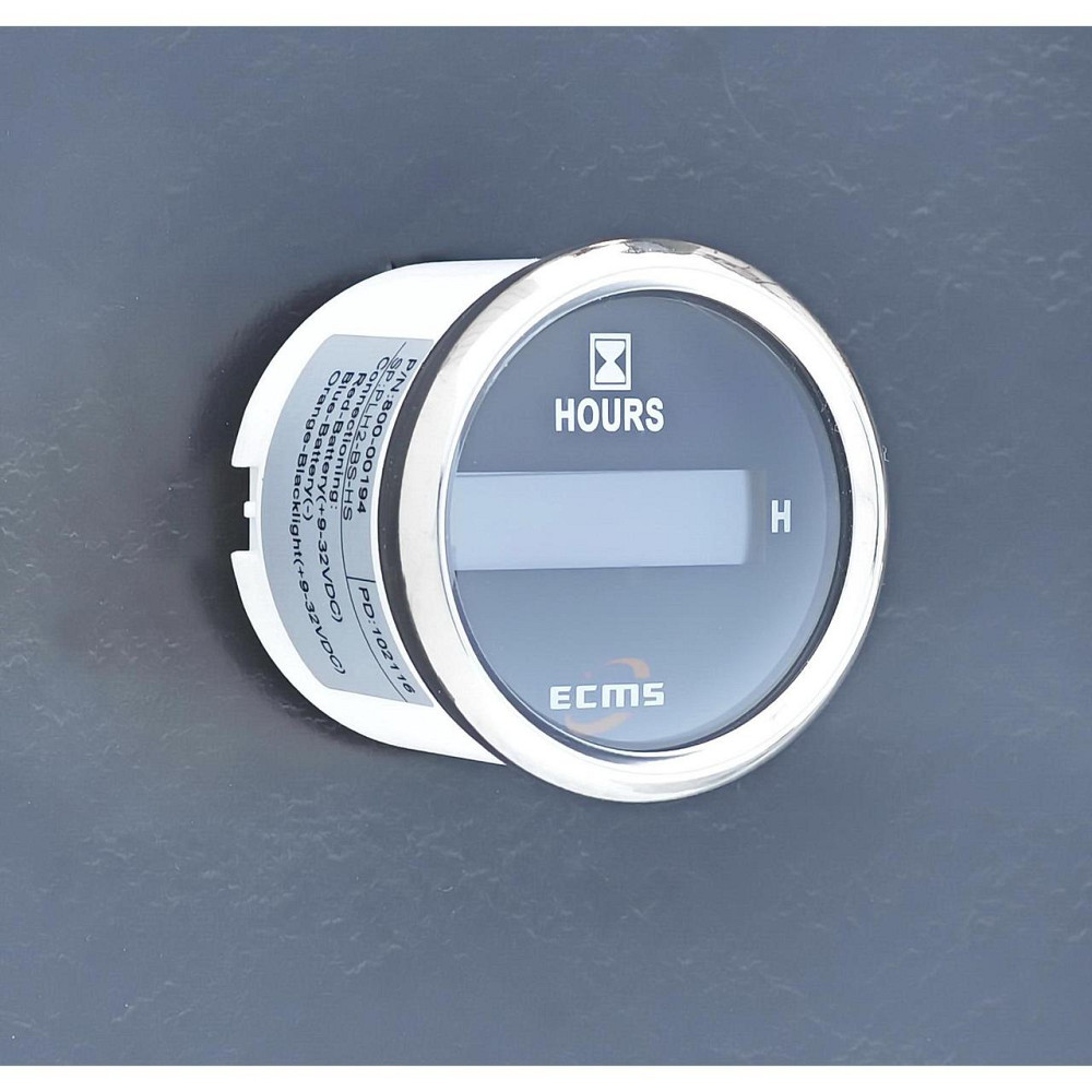 Цифровой Счетчик Моточасов для лодок катеров тракторов Ecms (Черный) Киев - изображение 1
