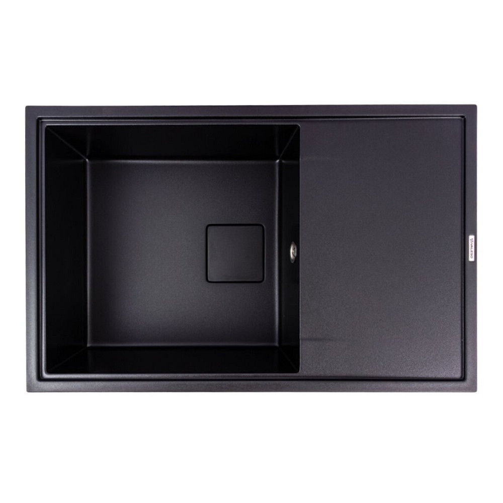 VALESO Комплект: Мийка гранітна 7850 GALANS VALESO + Змішувач Q411MB + Сифон (Чорний) Киев - изображение 3