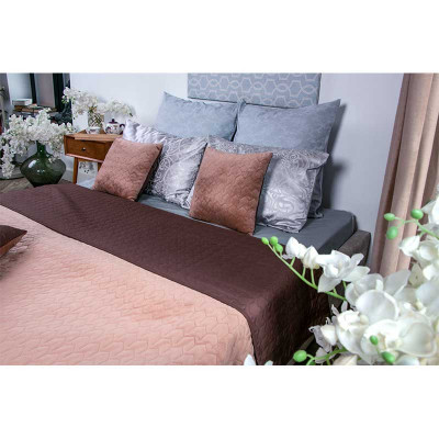 Покрывало Руно двухстороннее VeLour Коричневое 150 х 220 см (360.55_Cappuccino) Винница - изображение 7