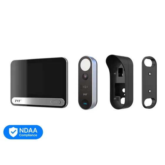 Комплект IP-відеодомофона з WiFi TVT TE-KT6101-001 Black: відеодомофон 7